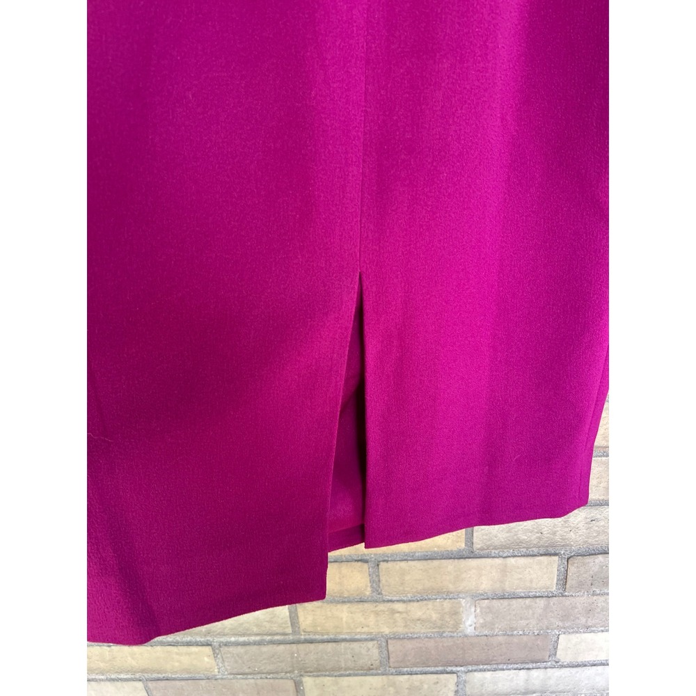 Dress The Population Louisa Butterfly Slv Magenta Midi Dress Small Cocktail NWT - Picture 3 of 8